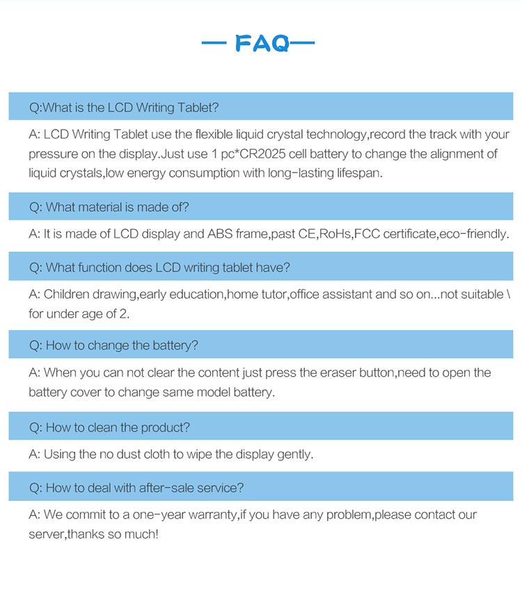 LCD Writing Drawing Board for Kids