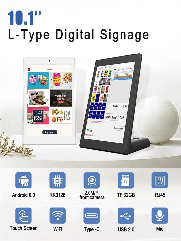 L-Type Digital Signage Android Tablet